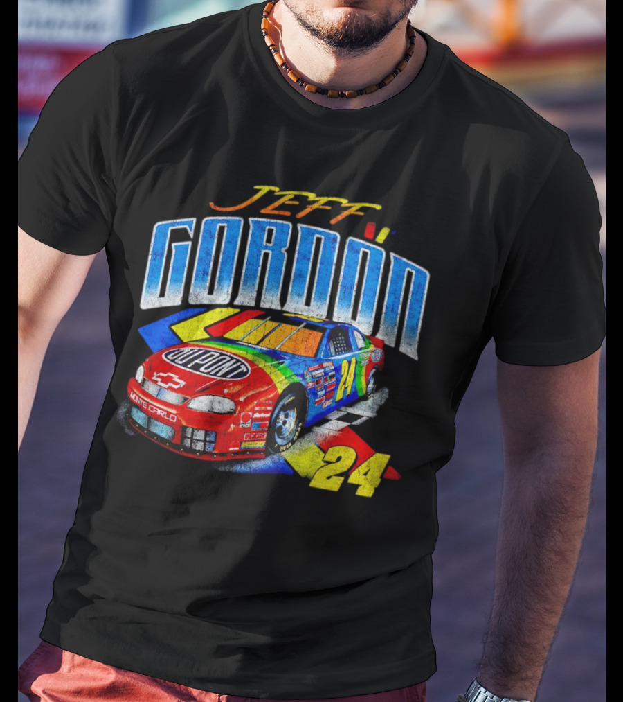 Jeff Gordon Dupont Monte Carlo NASCAR 24 Racing Car T-Shirt