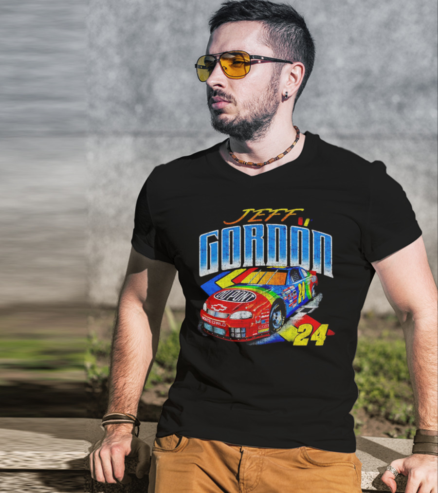 Jeff Gordon Dupont Monte Carlo NASCAR 24 Racing Car T-Shirt