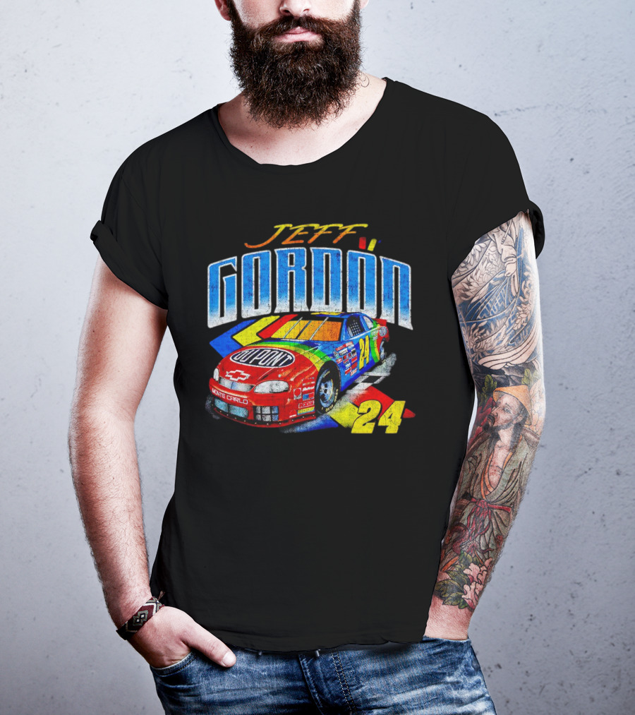 Jeff Gordon Dupont Monte Carlo NASCAR 24 Racing Car T-Shirt