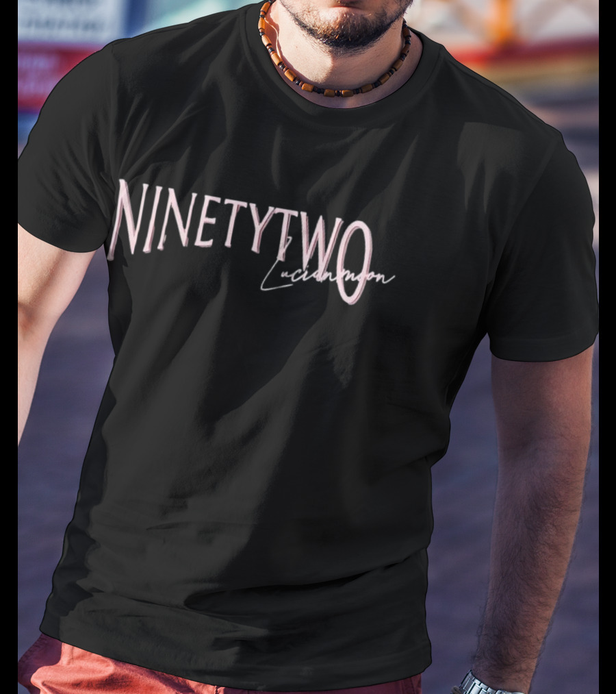 Ninetytwo Lucianmoon Collaboration Text T-Shirt