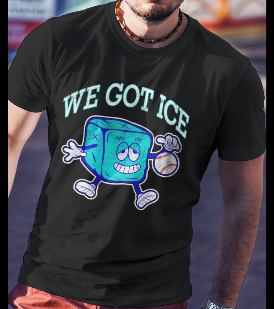We Got Ice 90s Baseball Mascot T-Shirt