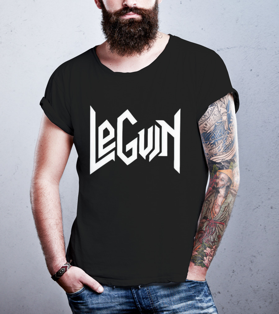 LeGuin Logo On Matt Bell T-Shirt