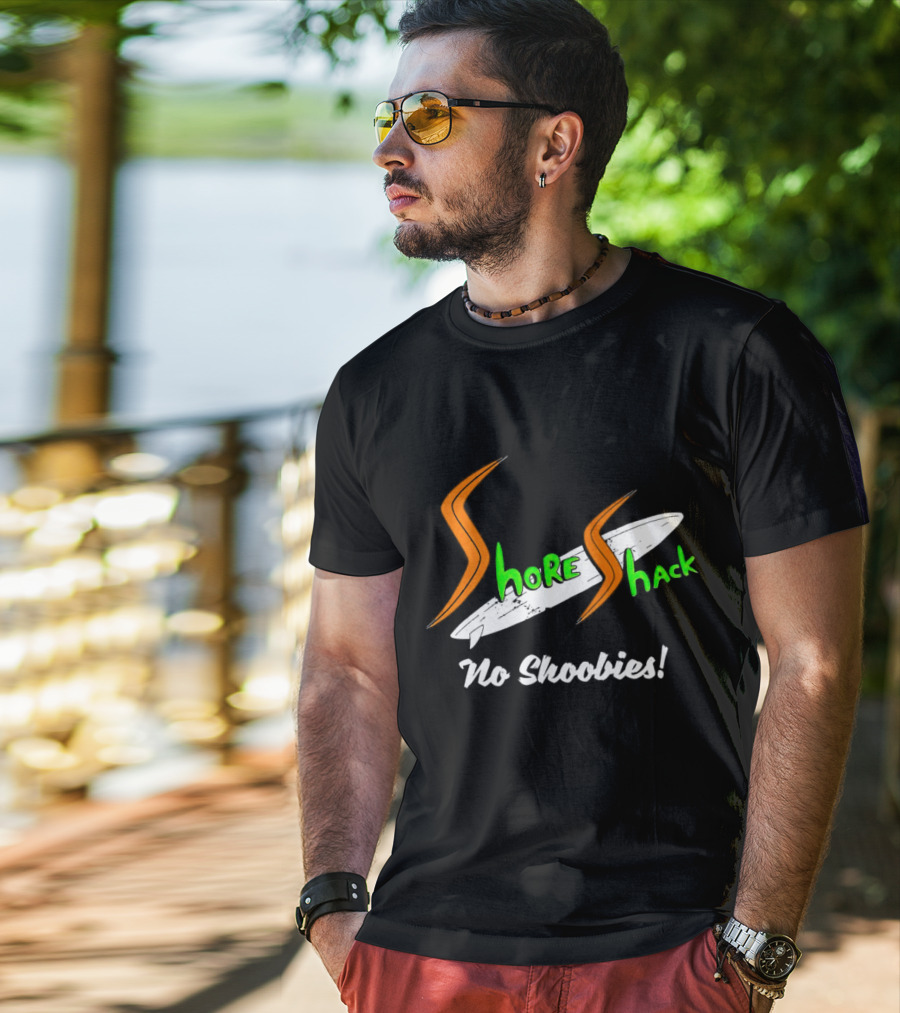 Shore Shack No Shoobies Surfboard T-Shirt