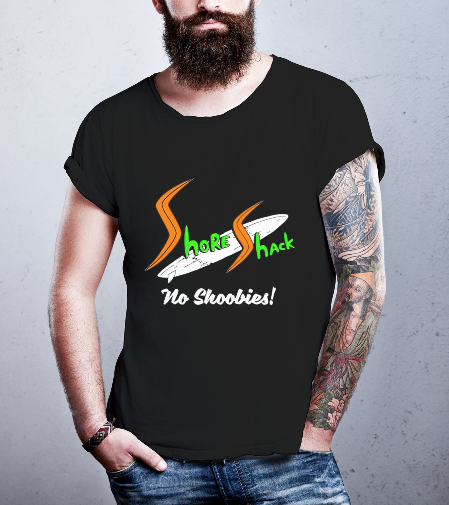 Shore Shack No Shoobies Surfboard T-Shirt