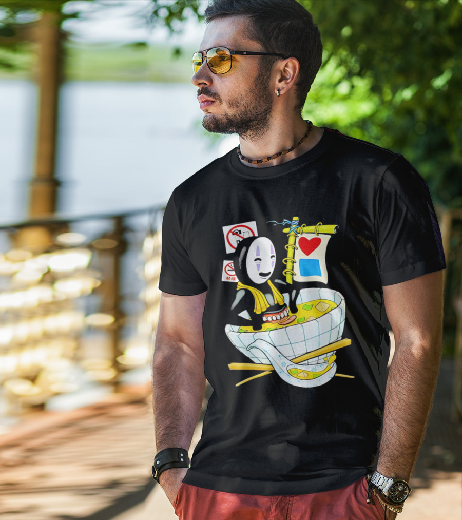 Bluetile Miso Bath No-Face Spirited Away T-Shirt