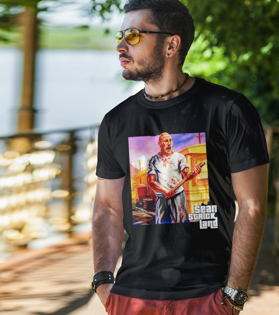 Sean Strickland Full Violence Five Star Bloodied T-Shirt
