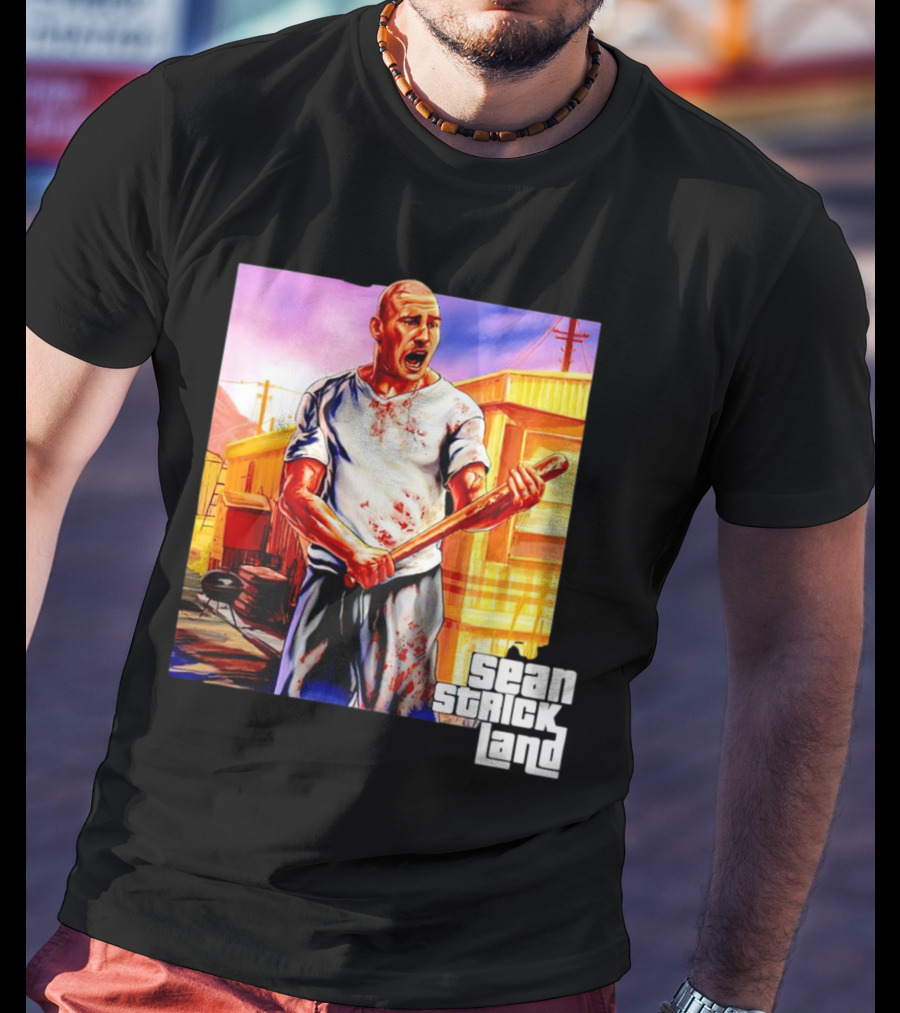 Sean Strickland Full Violence Five Star Bloodied T-Shirt