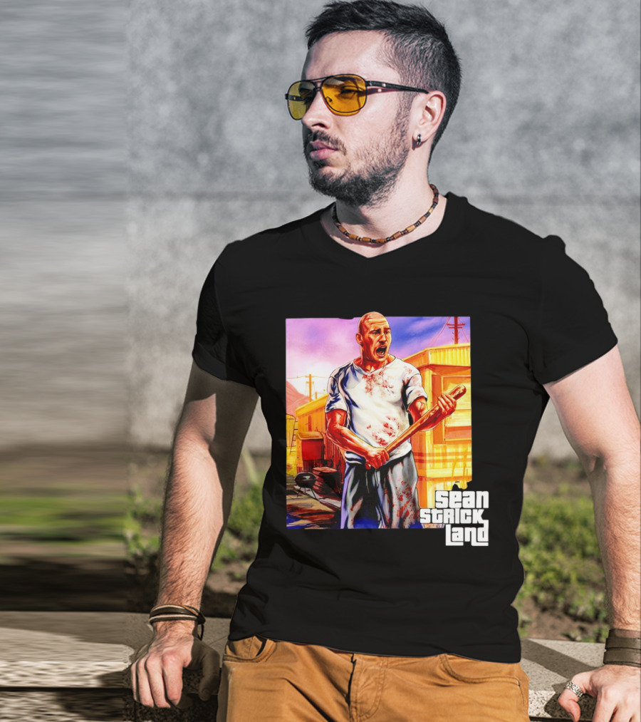 Sean Strickland Full Violence Five Star Bloodied T-Shirt