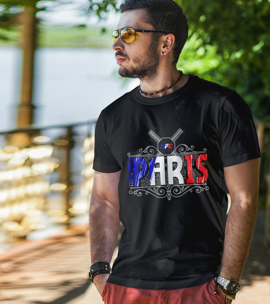 UFC Fight Night PARIS France French Flag T-Shirt