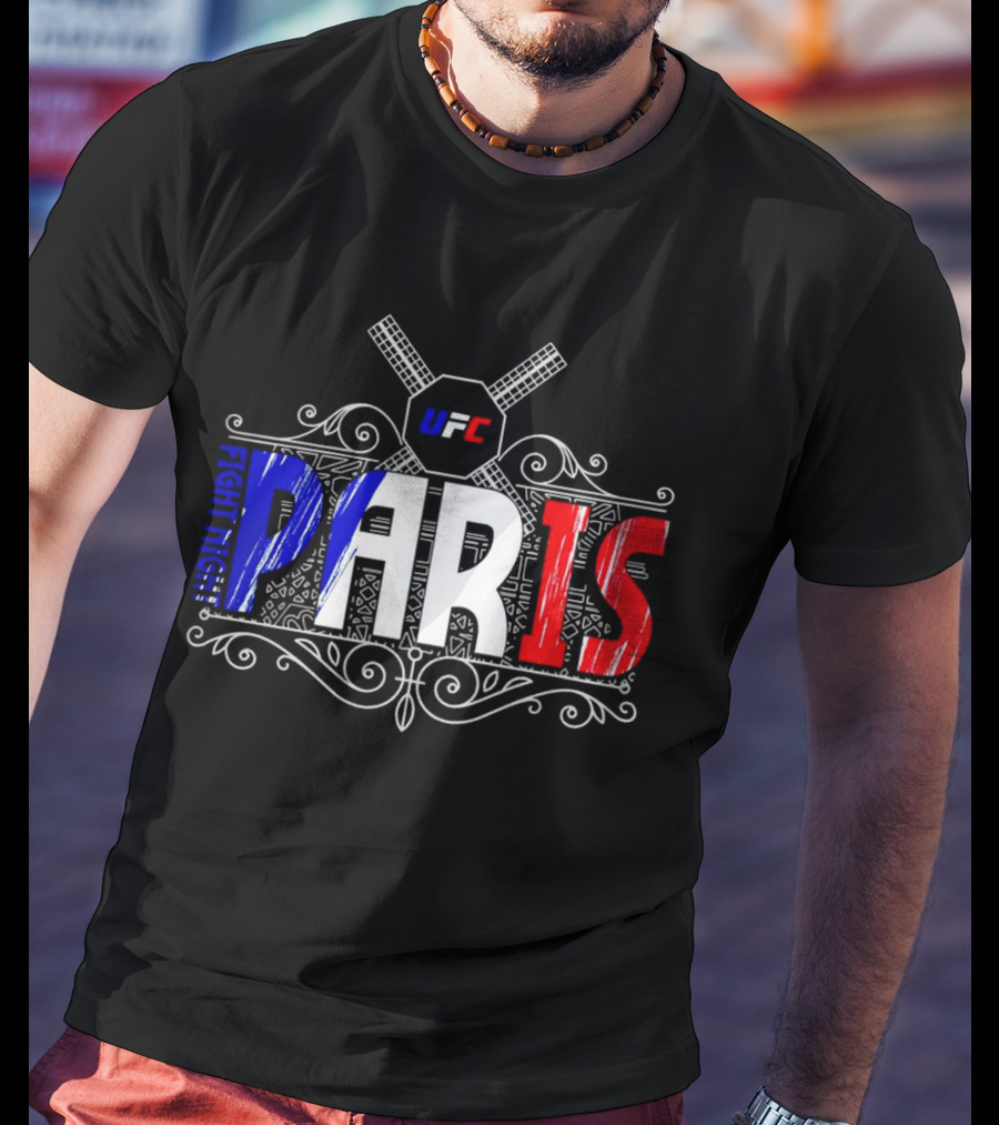 UFC Fight Night PARIS France French Flag T-Shirt