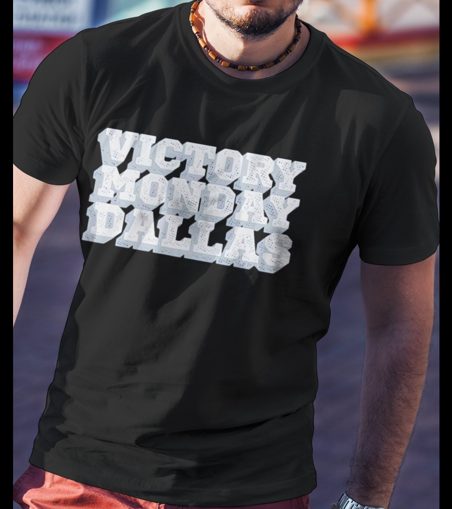 Victory Monday Dallas Celebration Football Win Enthusiasts T-Shirt