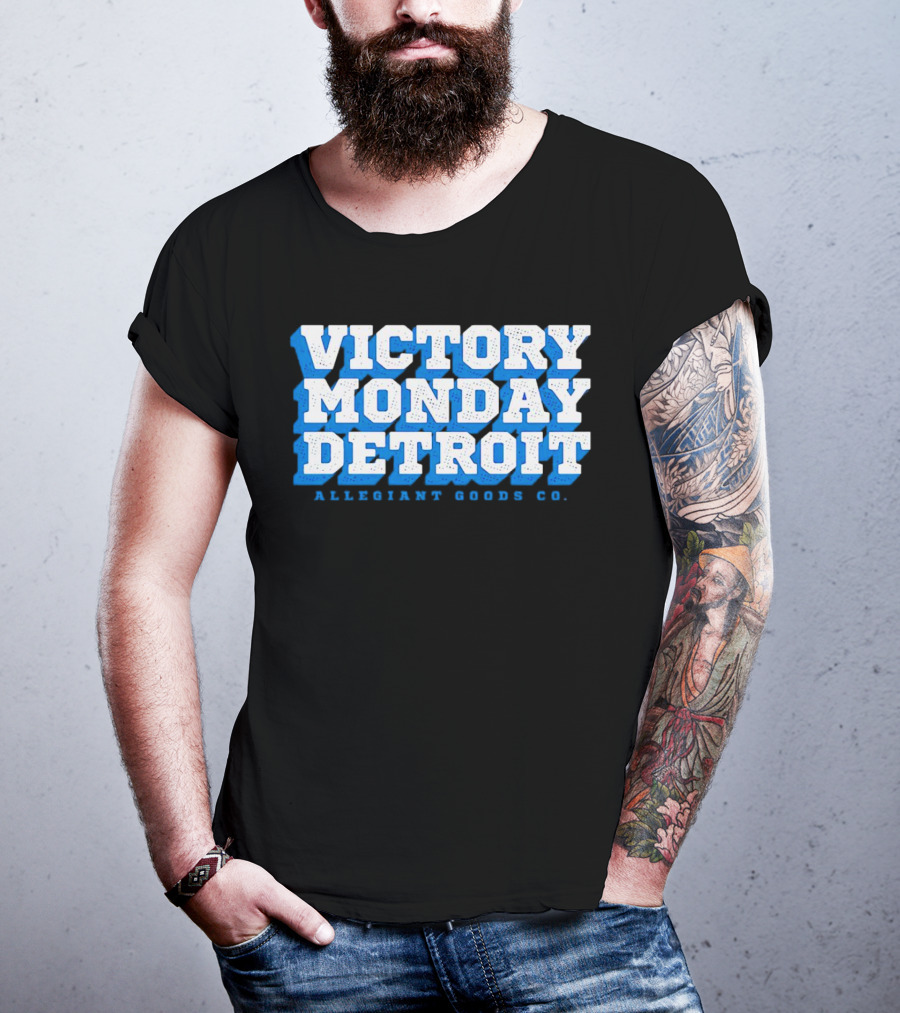 Victory Monday Detroit Allegiant Goods Co T-Shirt