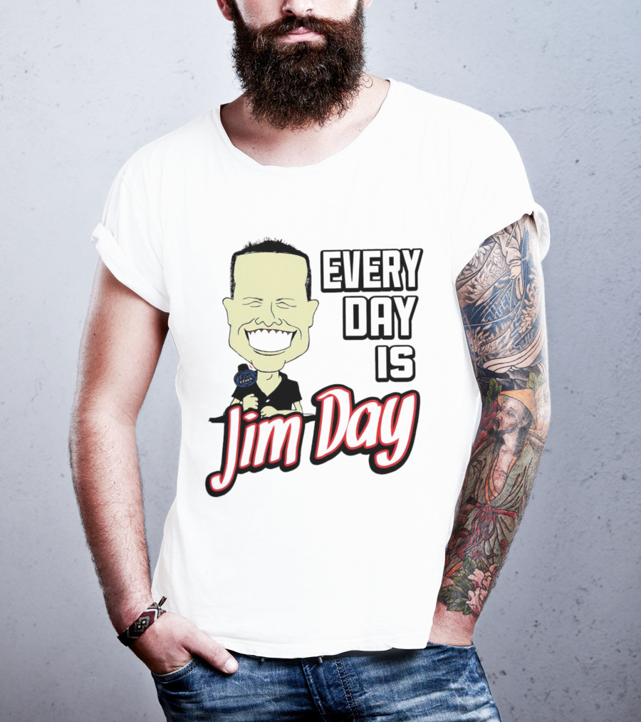 Every Day Is Jim Day Face Character Cartoon T-Shirt