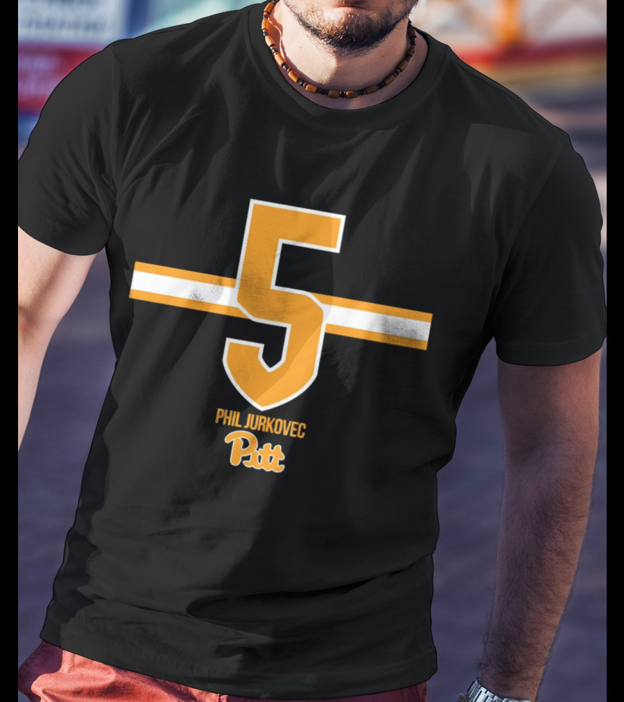 Phil Jurkovec 5 Pitt Panthers Football T-Shirt