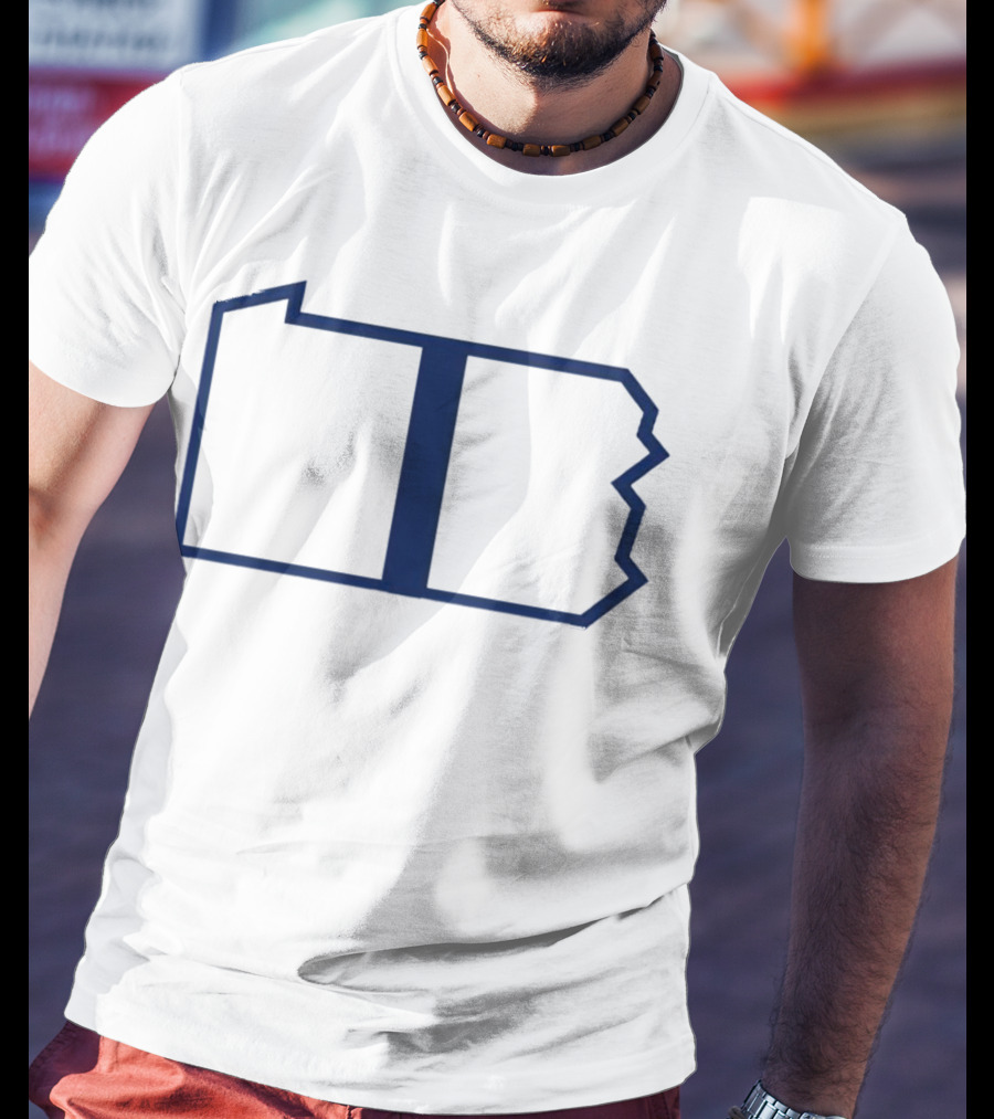 Happy Valley Pennsylvania State Helmet Stripe Outline T-Shirt