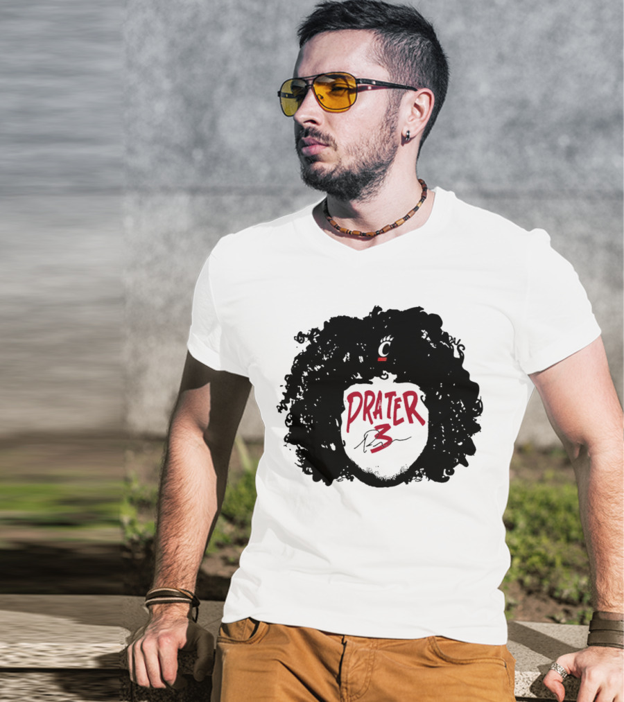Prater 3 Hair Silhouette Cincinnati Bearcats Football T-Shirt