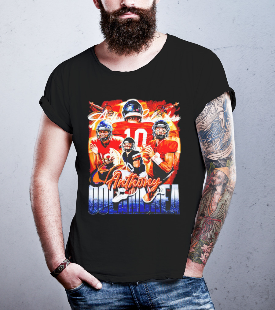Anthony Colandrea Virginia Cavaliers Football Vintage Number 10 T-Shirt