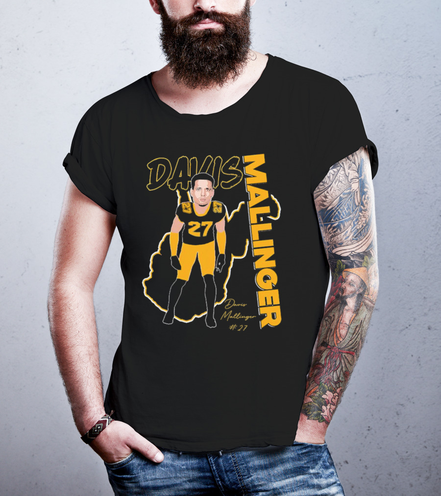 Davis Mallinger West Virginia #27 Football Signature T-Shirt