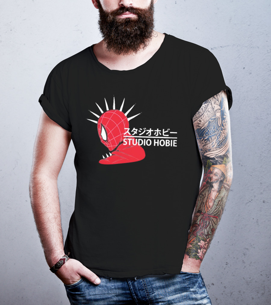 Studio Hobie Spider-Punk Hobart Brown Ghibli T-Shirt