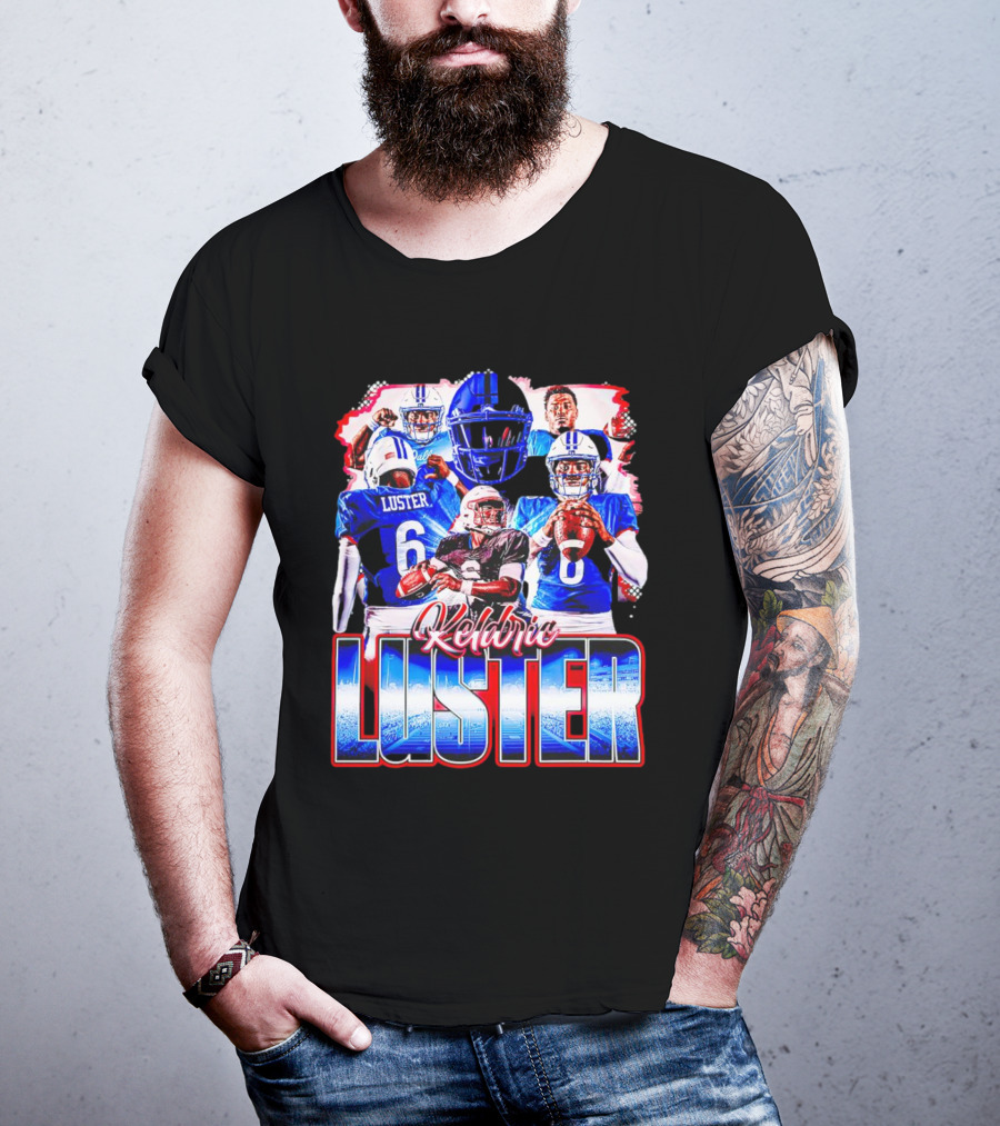 Keldric Luster SMU Mustangs Football T-Shirt