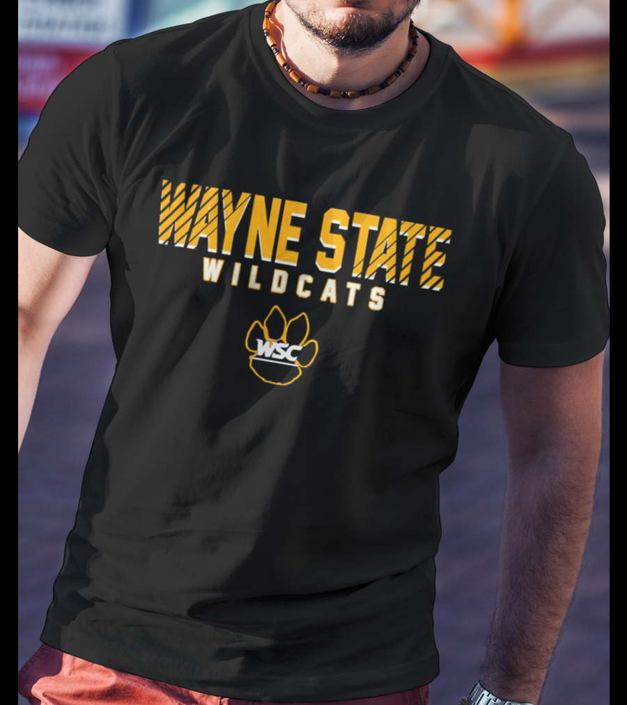 Wayne State Wildcats WSC Paw Prints T-Shirt