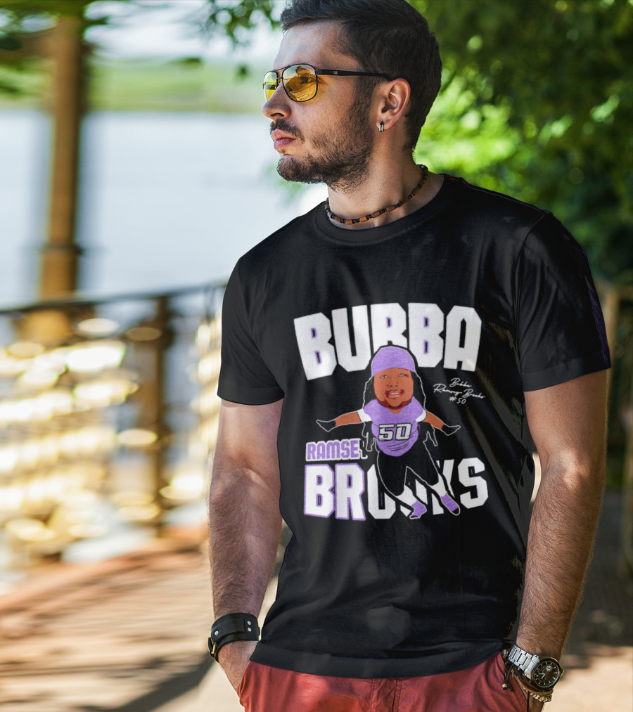 Bubba Ramsey-Brooks #50 TCU Horned Frogs Football Character T-Shirt