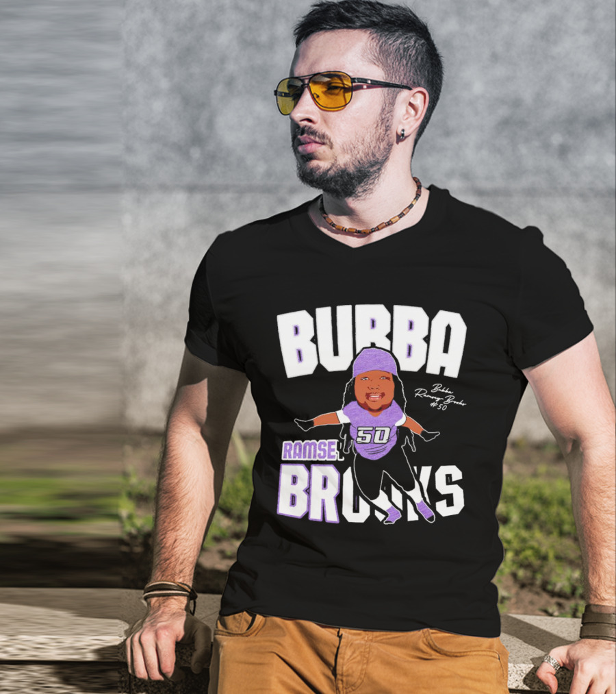 Bubba Ramsey-Brooks #50 TCU Horned Frogs Football Character T-Shirt