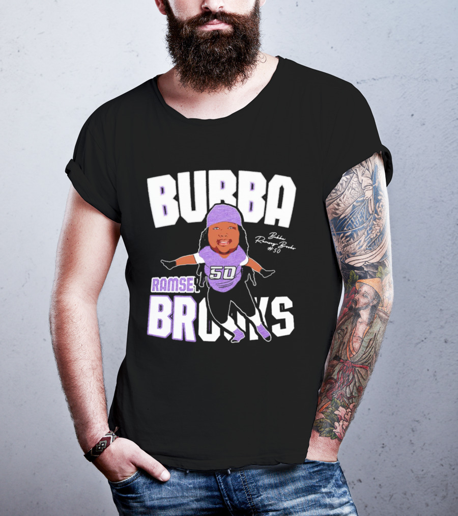 Bubba Ramsey-Brooks #50 TCU Horned Frogs Football Character T-Shirt
