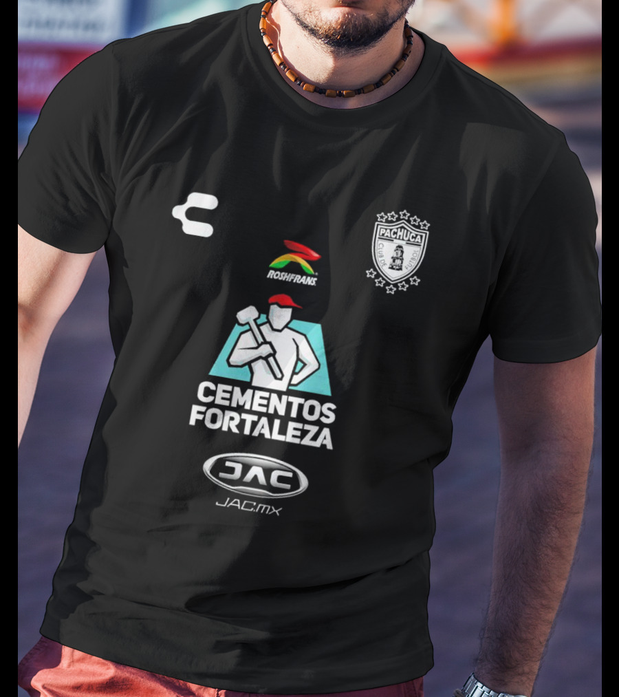 Cementos Fortaleza Roshfrans Pachuca JAC Charly Replica Away T-Shirt