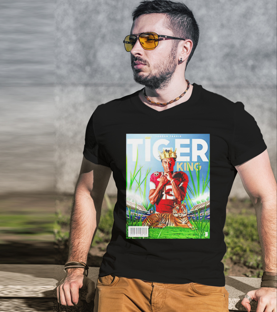 Jordan Travis Tiger King Florida State Seminoles Football Magazine Cover T-Shirt