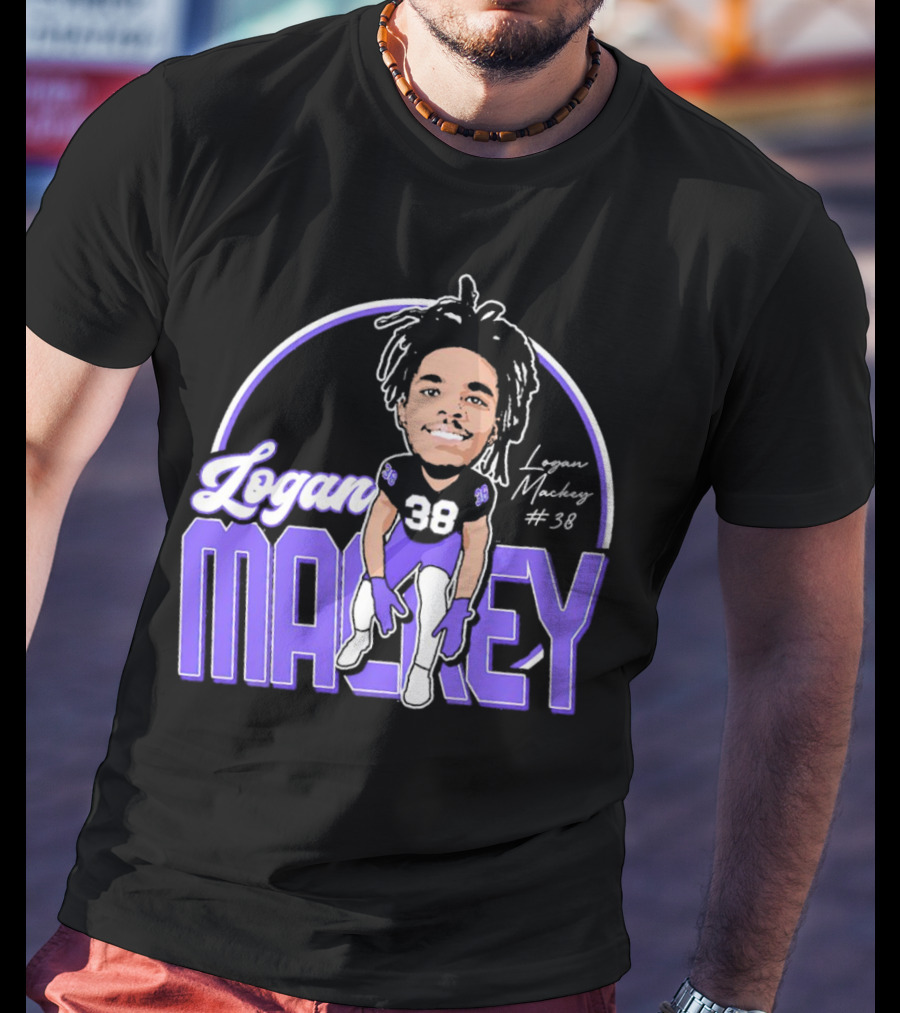 Logan Mackey 38 Weber State Wildcats Football Signature T-Shirt