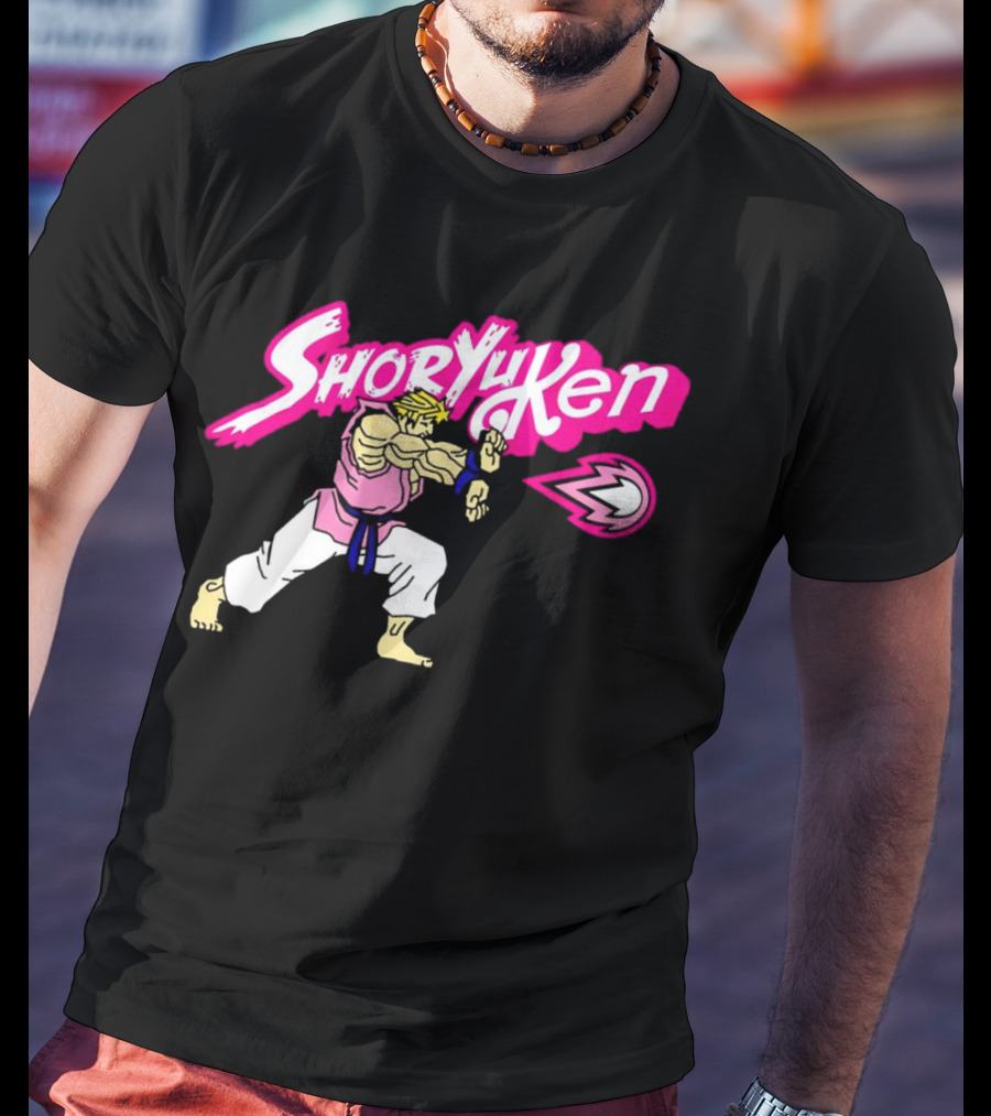 Shoryuken Ken Masters Ken Carson Retro Fighter Action T-Shirt