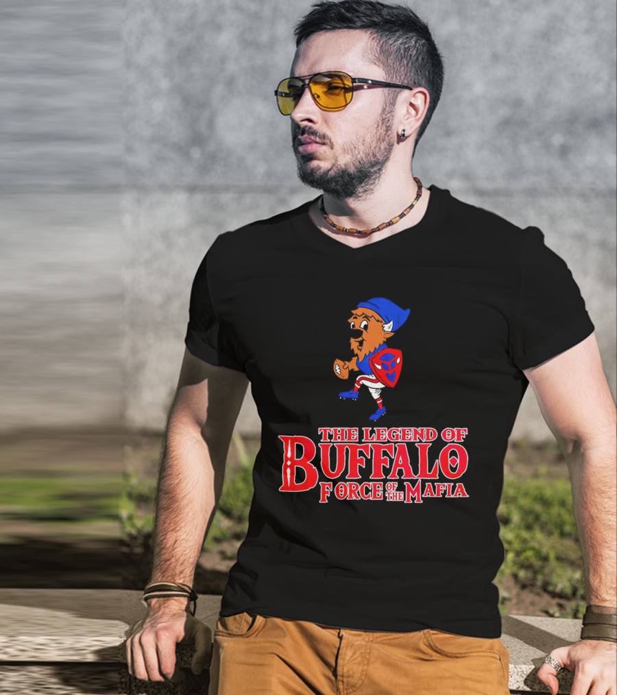 The Legend Of Buffalo Force Of The Mafia Football Fantasy T-Shirt