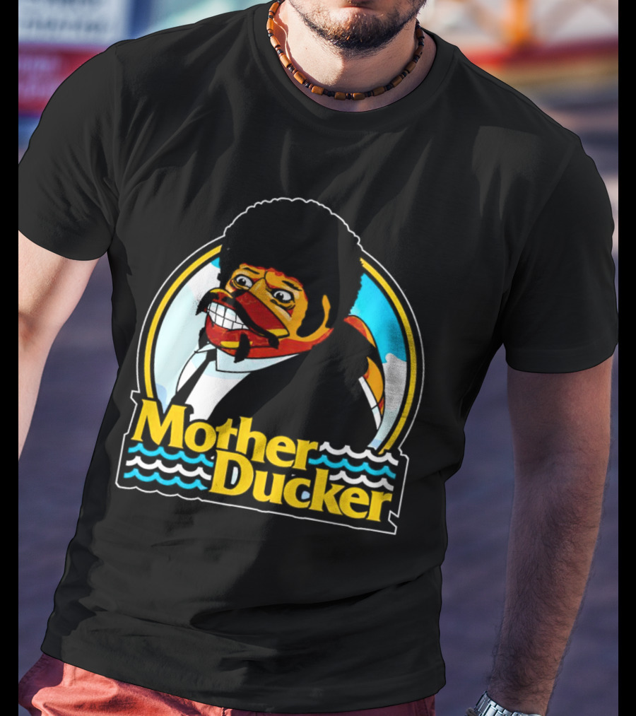 Mother Ducker Retro Cartoon Character Mashup T-Shirt