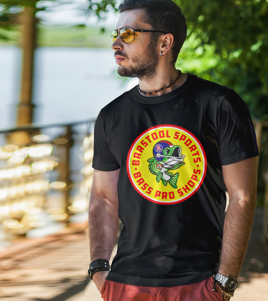Bass Pro Shops Football Helmet Fish T-Shirt