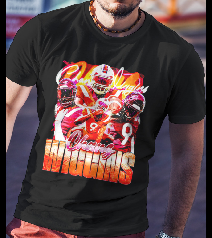 Chanz Wiggins Virginia Tech Hokies Football Vintage T-Shirt
