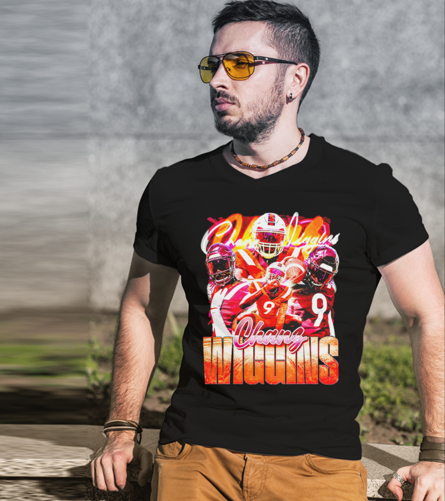 Chanz Wiggins Virginia Tech Hokies Football Vintage T-Shirt