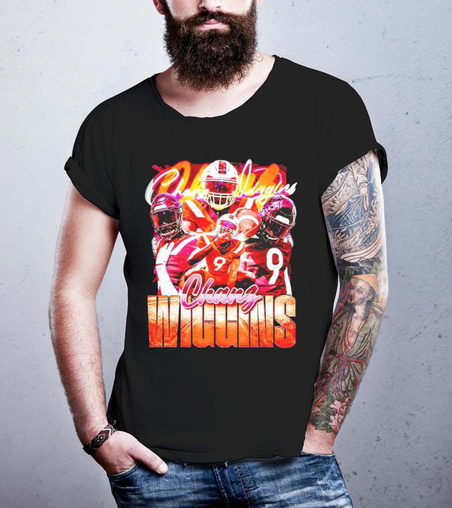 Chanz Wiggins Virginia Tech Hokies Football Vintage T-Shirt