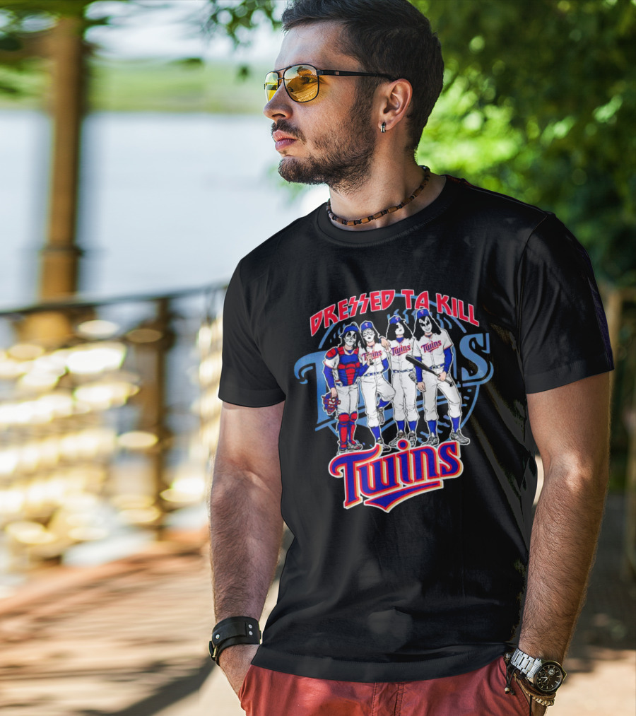 MLB X Minnesota Twins Dressed To Kill Twins Players In Iconic Makeup And Costumes T-Shirt