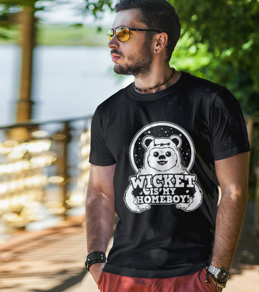Wicket Is My Homeboy Space Bear T-Shirt