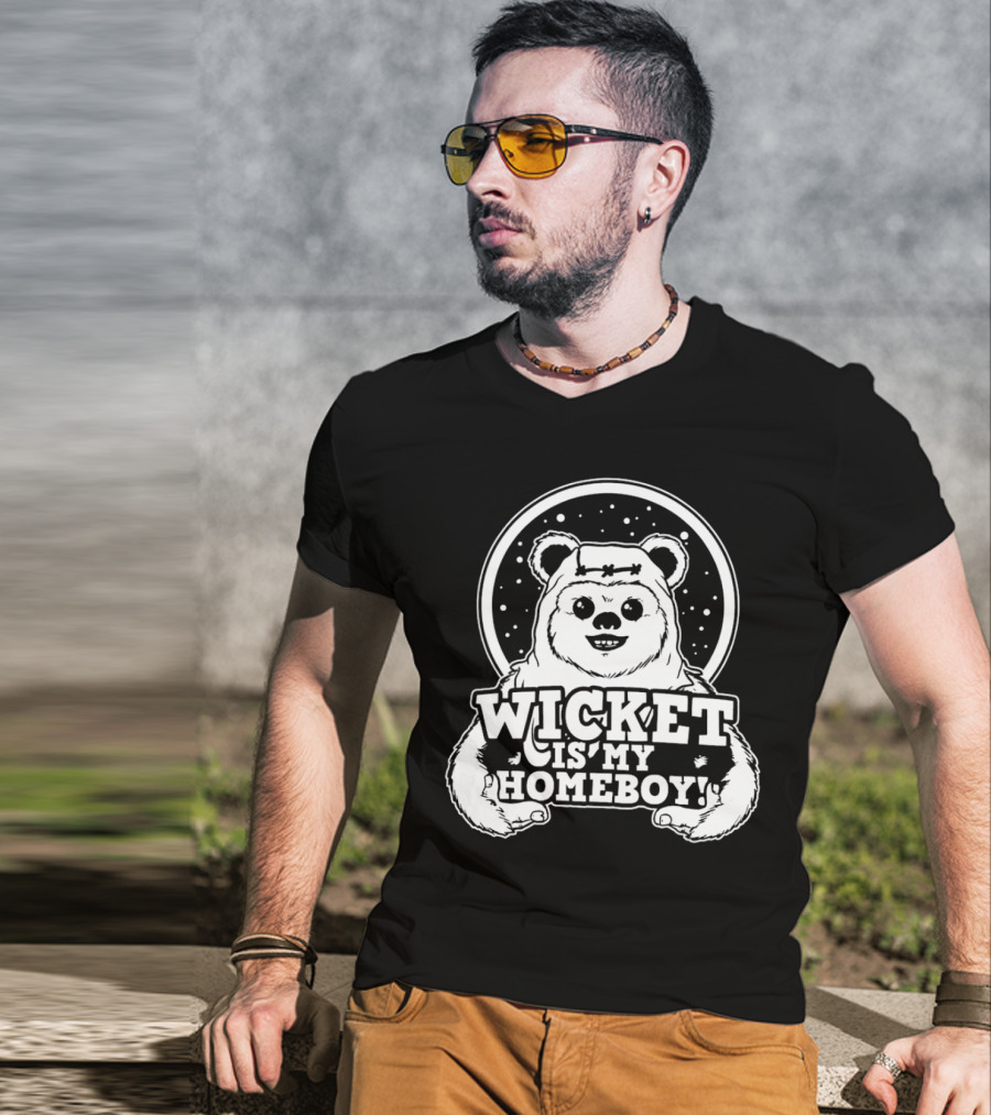 Wicket Is My Homeboy Space Bear T-Shirt