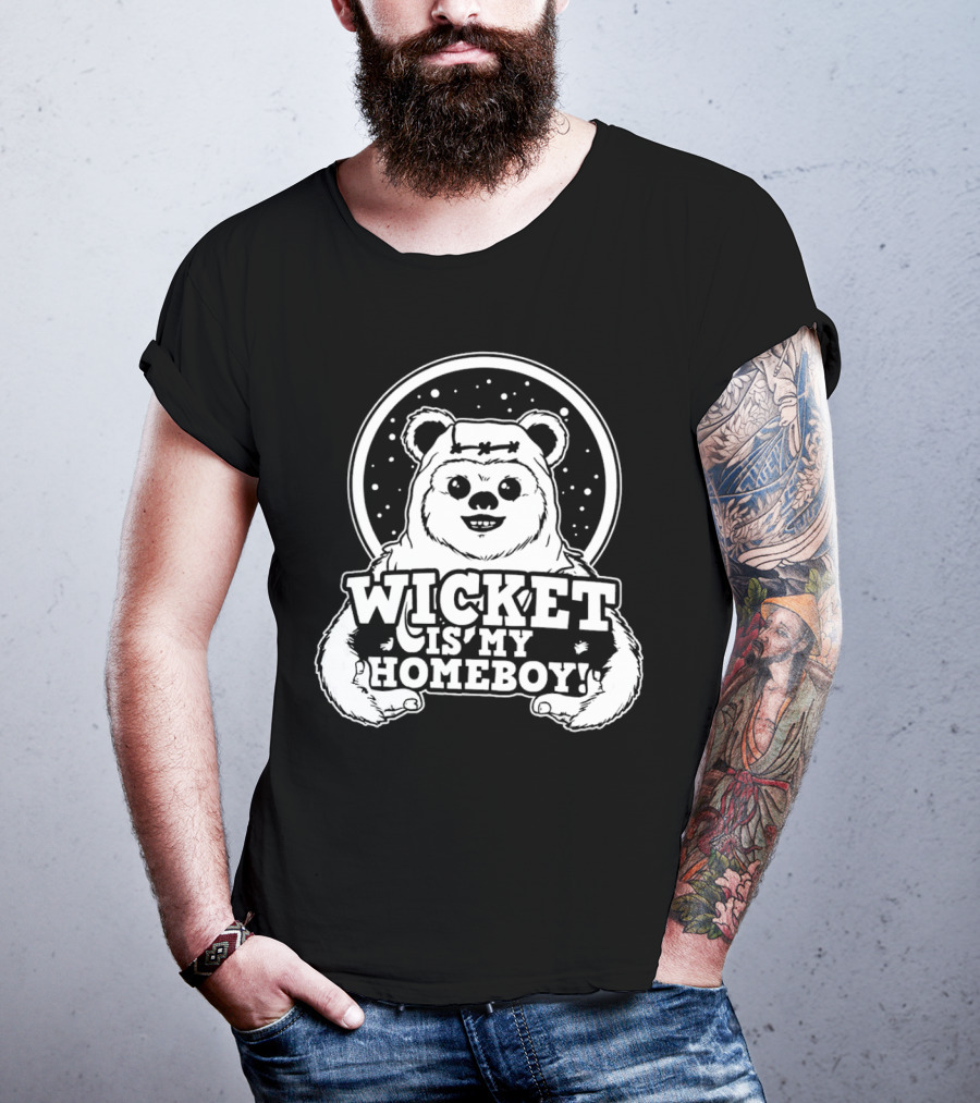 Wicket Is My Homeboy Space Bear T-Shirt