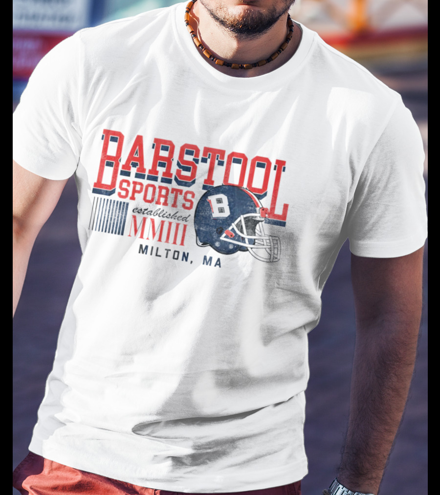 Established MMIII Milton MA Football Helmet T-Shirt