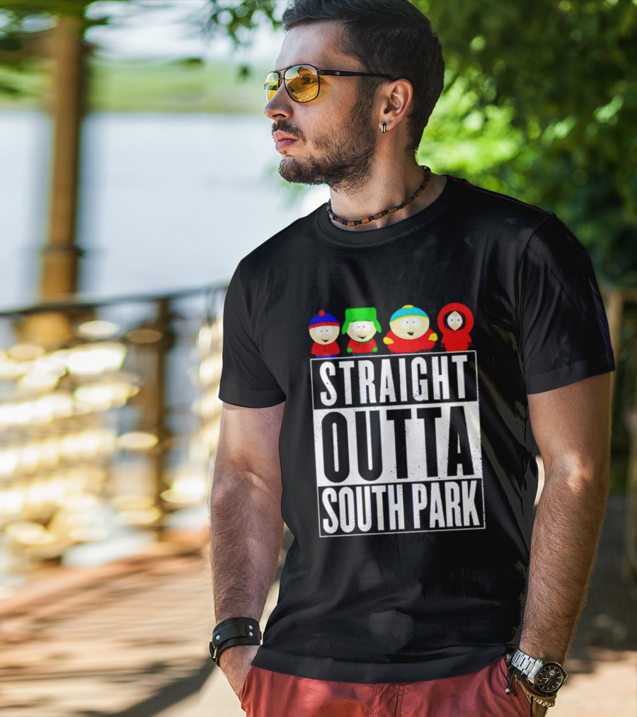 Straight Outta South Park Characters T-Shirt