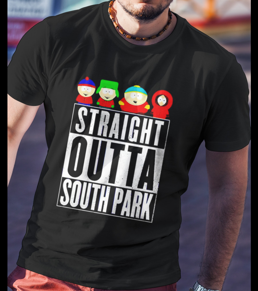 Straight Outta South Park Characters T-Shirt