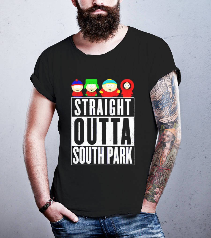 Straight Outta South Park Characters T-Shirt