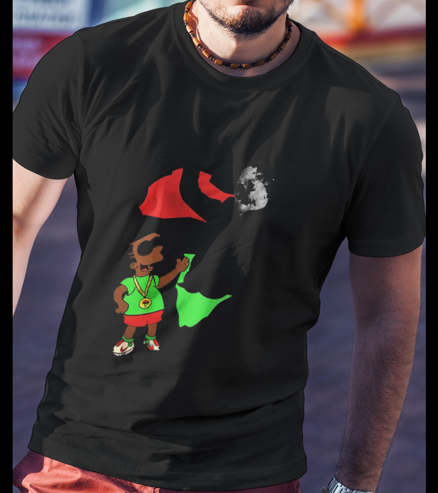 Mandela Bart Simpsons The Dude's My Hero Africa T-Shirt