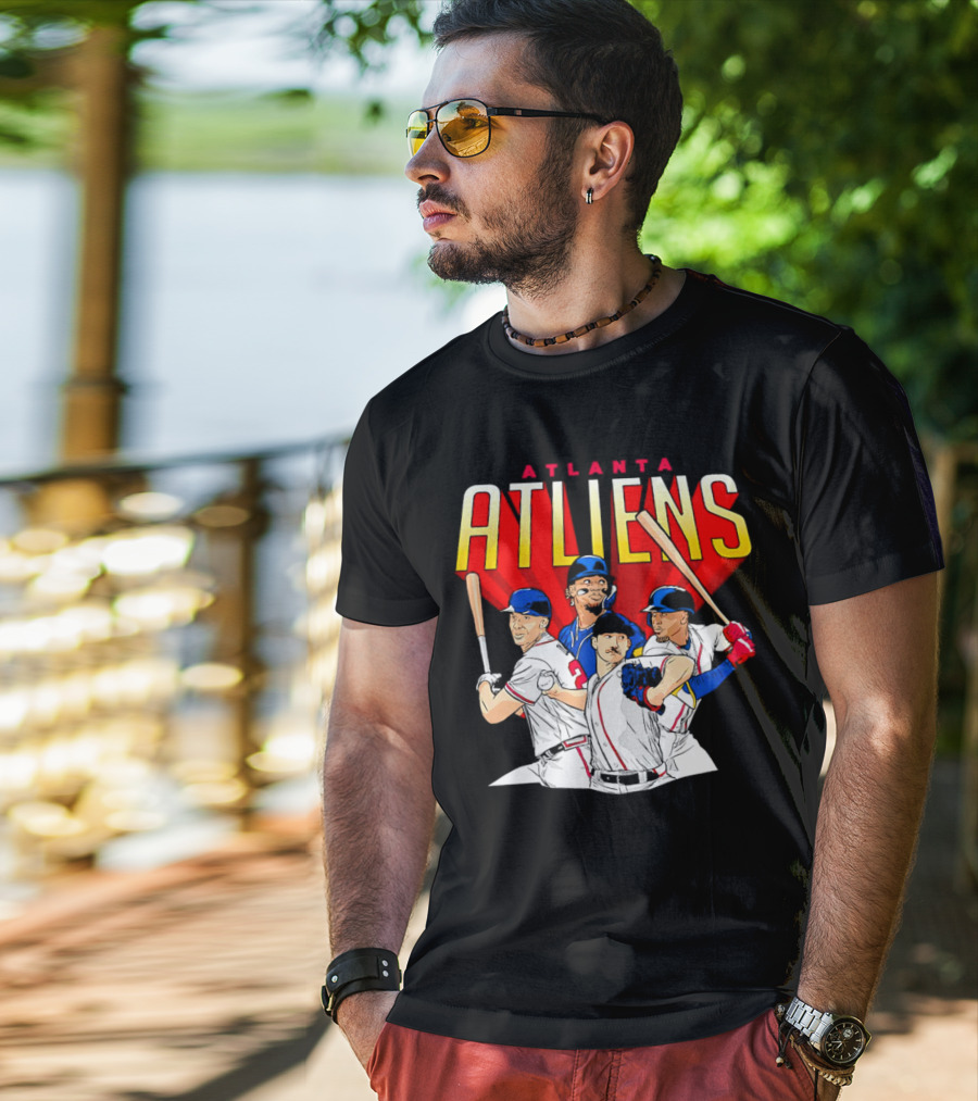 Atlanta ATLiens Braves Players Baseball Fan T-Shirt