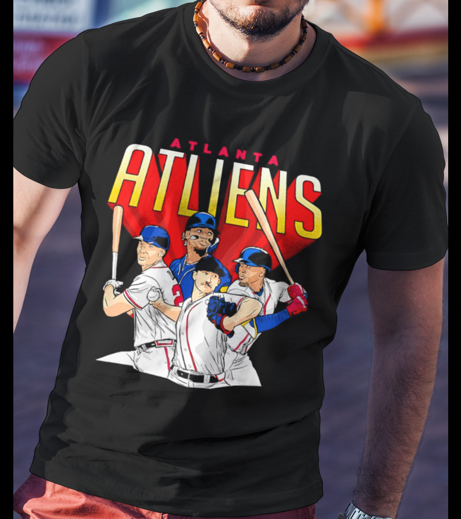 Atlanta ATLiens Braves Players Baseball Fan T-Shirt