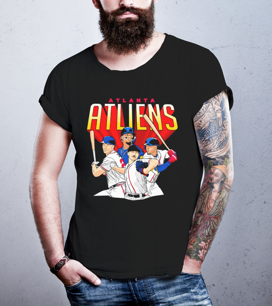 Atlanta ATLiens Braves Players Baseball Fan T-Shirt